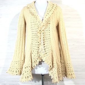 EXPRESS Handknit Wool Blend Cardigan Sweater